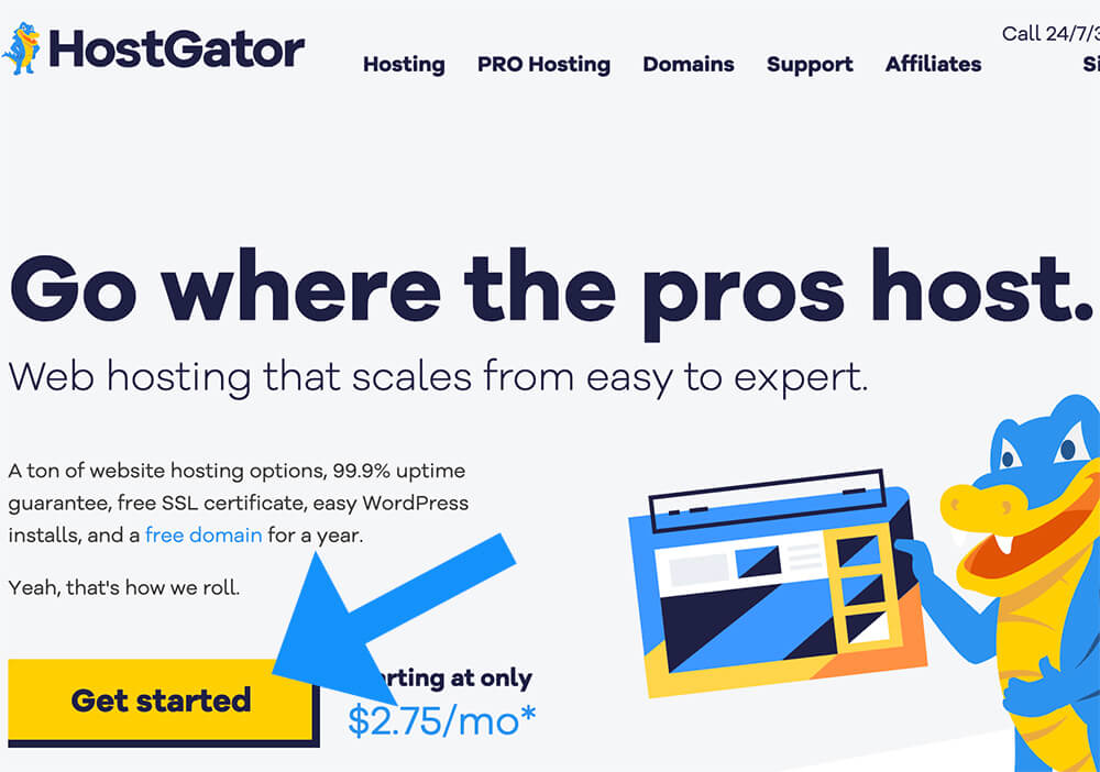 Get started with Hostgator